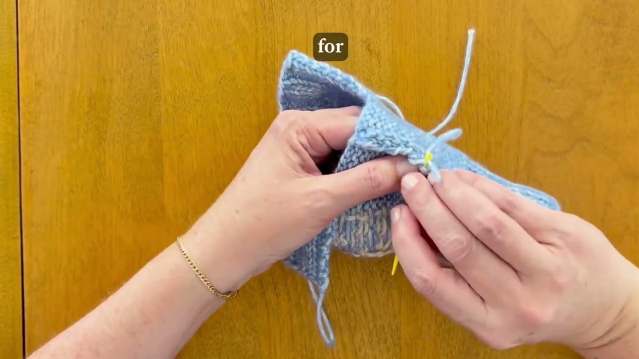 Extended video - mattress stitch - how to seam your knitting using fingerless mitts as an example