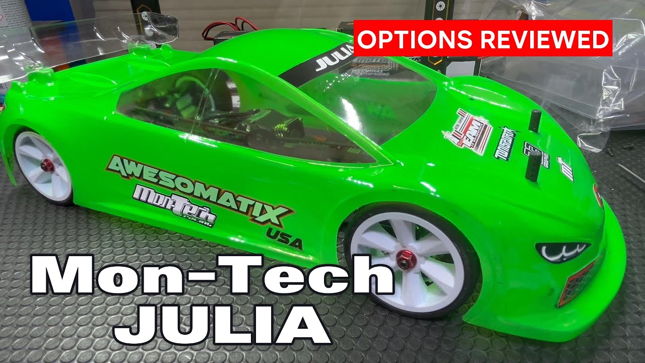 Review of the Mon-Tech Julia body, the new FSS steering and G10 Top Decks for the  Awesomatix A800R