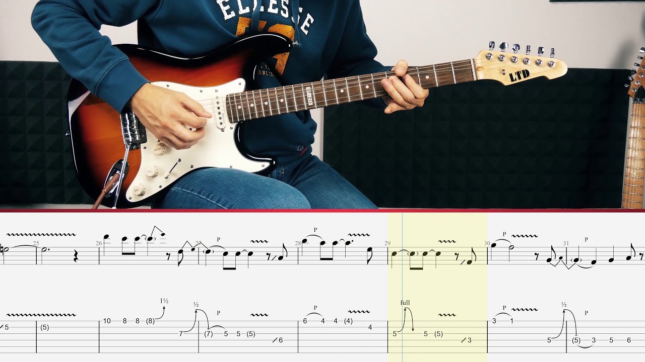 Jeff Beck - Cause We've Ended As Lovers (Guitar Tutorial)