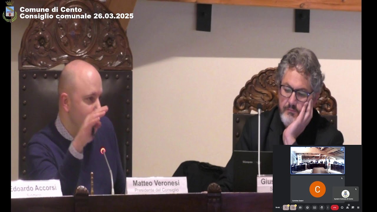 Consiglio Comunale Cento 26.03.2025
