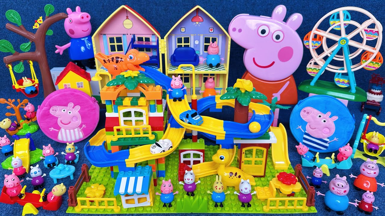 12 Minutes Satisfying with Unboxing Peppa Pig Super Slide Playground Toy World ASMR | Review Toys