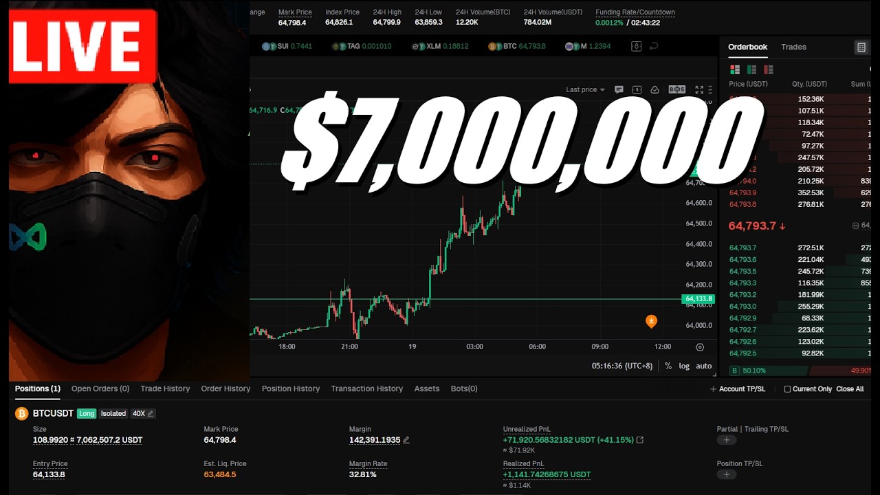 LIVE $7,000,000 Million Dollar Trade