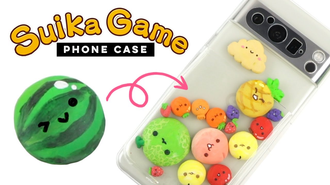 The most difficult phone case I've ever made 💀 #diy #suikagame