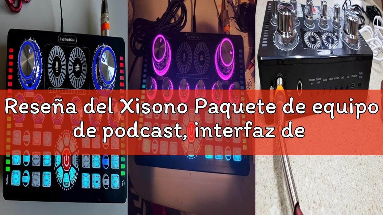 Reseña del Xisono Paquete de equipo de podcast, interfaz de audio y micrófono de condensador XLR, eq