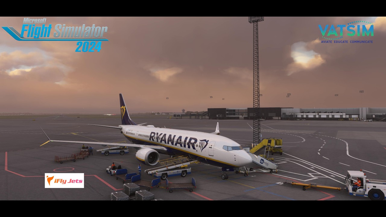 Cely let z LZIB do EKCH + Full VATSIM ATC | iFLY 737 MAX8 | MSFS2024