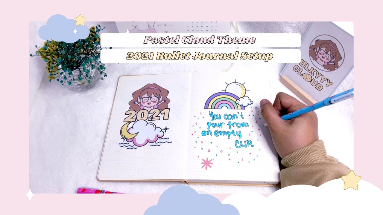 2021 Bullet Journal Setup || Pastel Cloud Theme