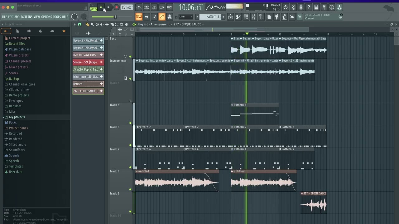 SZA x Beyonce [SCREEN RECORD] #flstudio