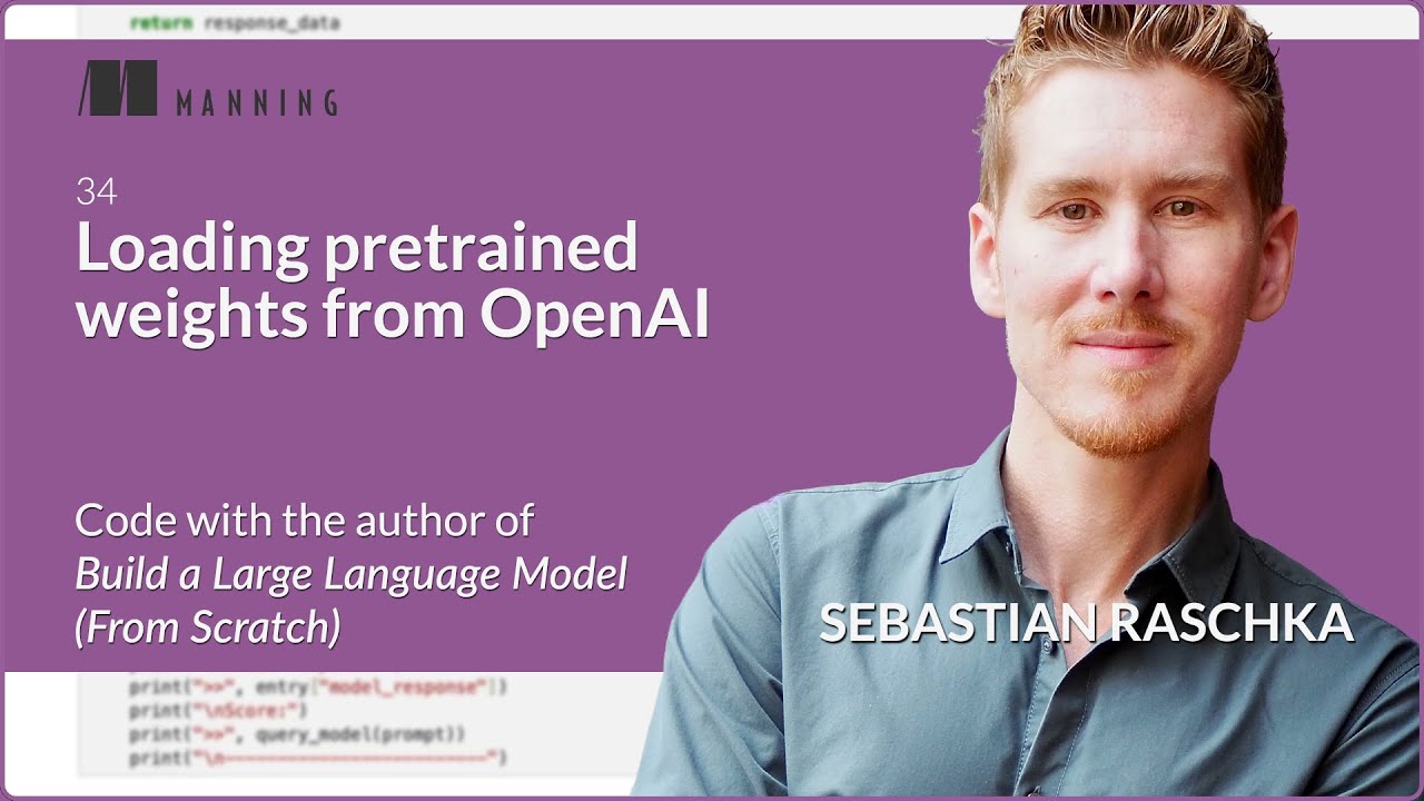🧠 Loading Pretrained Weights from OpenAI &ndash; Live Coding with Sebastian Raschka (Chapter 5.5)