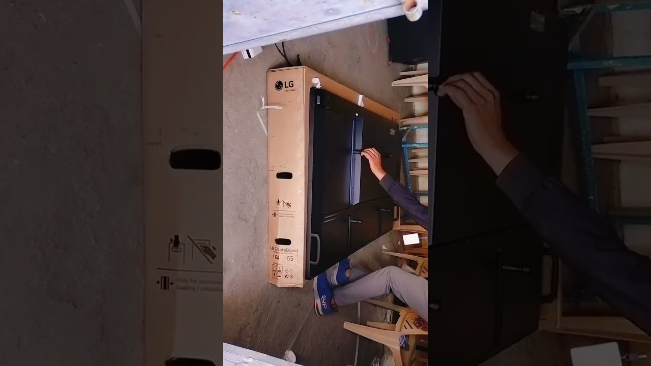 Unboxing to LG Create Board, Interactive Digital Board #school #ilovemyteacher