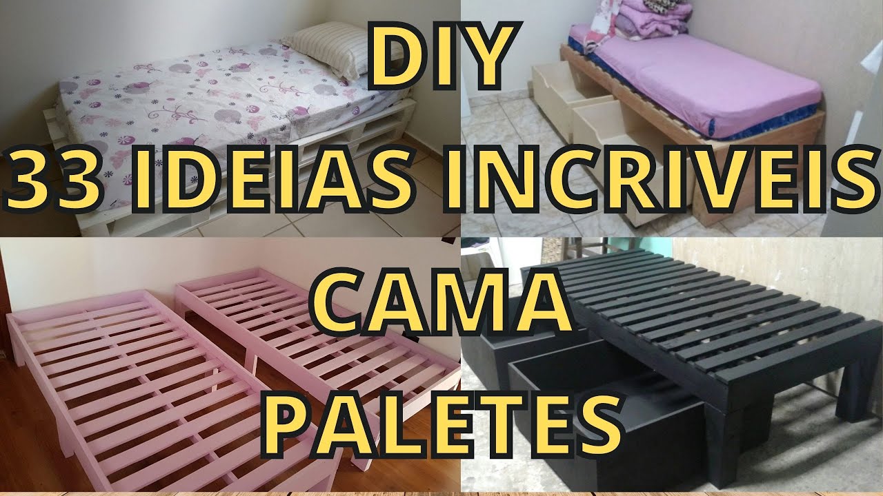 ✅DIY - 33 IDEIAS INCR&Iacute;VEIS CAMA DE PALETES [WoodWorkingPallet]