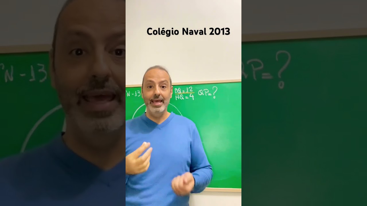 Quest&atilde;o Col&eacute;gio Naval 2013 - 14 de setembro de 2025 #matematica #geometria#Col&eacute;gioNaval