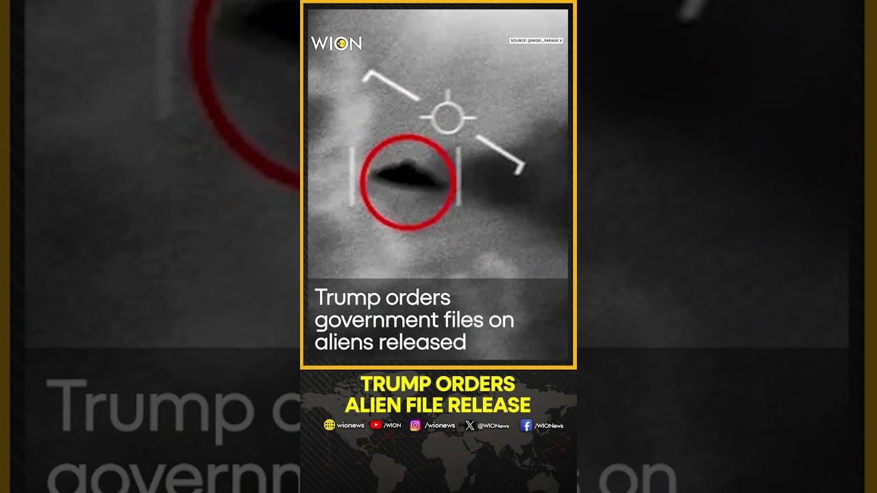 US Aliens Files: Trump Orders Agencies to Release Government Files on Aliens | WION