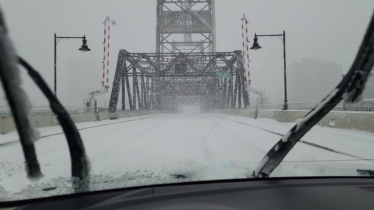 Tacoma, Washington, December 26, 2021 Snow Storm