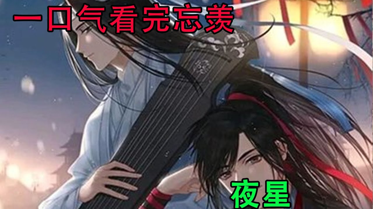 一口气看完忘羡《夜星》魏无羡害怕担负失去蓝忘机的代价，世界上只有一个蓝忘机，只有一个这么爱自己的人。