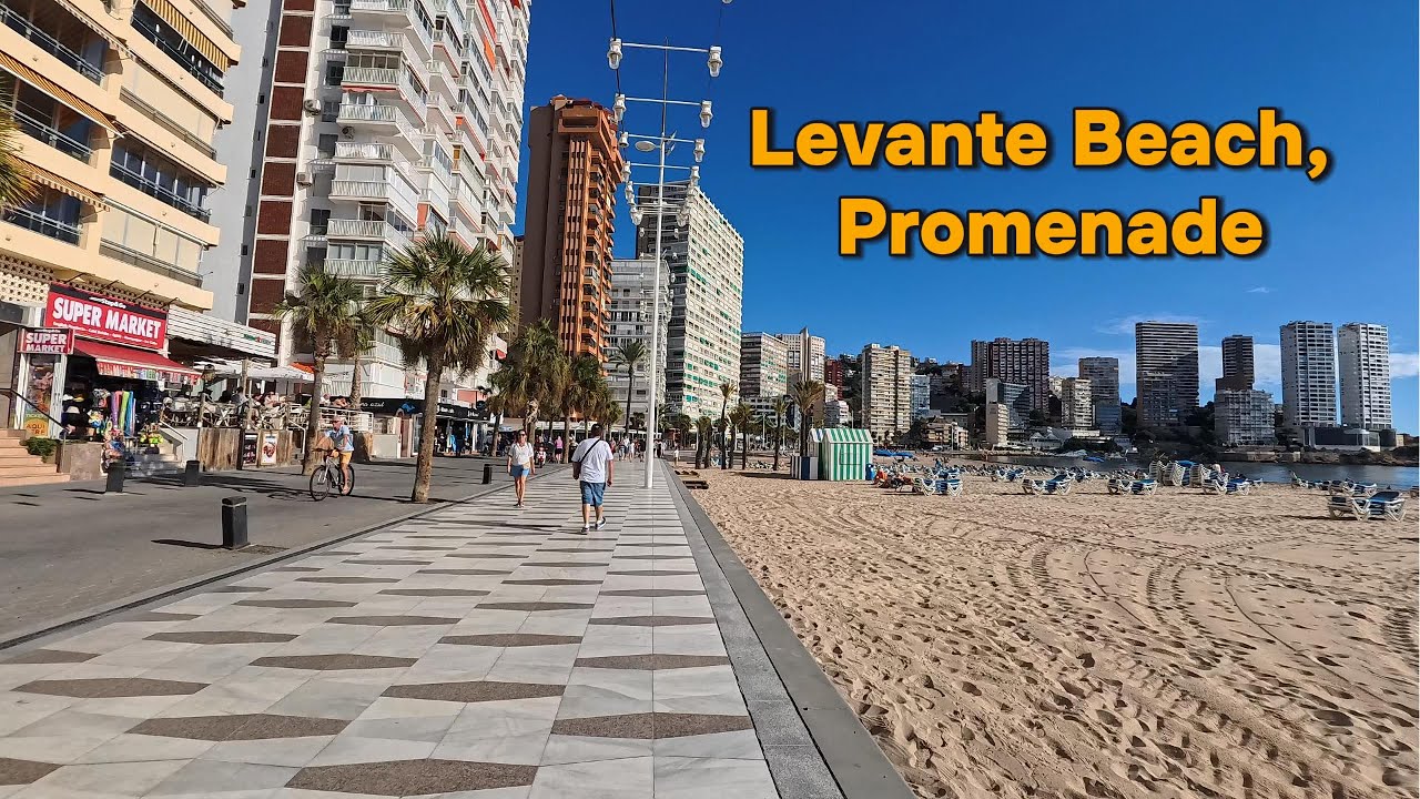 Discover Levante Beach: Walking Benidorm's Iconic Coastal Promenade