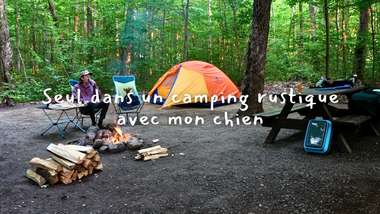 Seul dans un camping rustique avec mon chien 🐕🏕️ Parc de la rivière Batiscan - JOUR 1