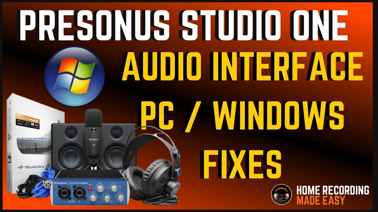 How To Fix Interface Issues With Windows and Studio One