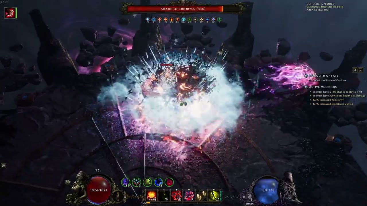 Cold Acid Flask Falconer | Orobyss 402 @ 4.8k Peak Frostbite Dmg Ft. Ucenui's Sphere - Last Epoch