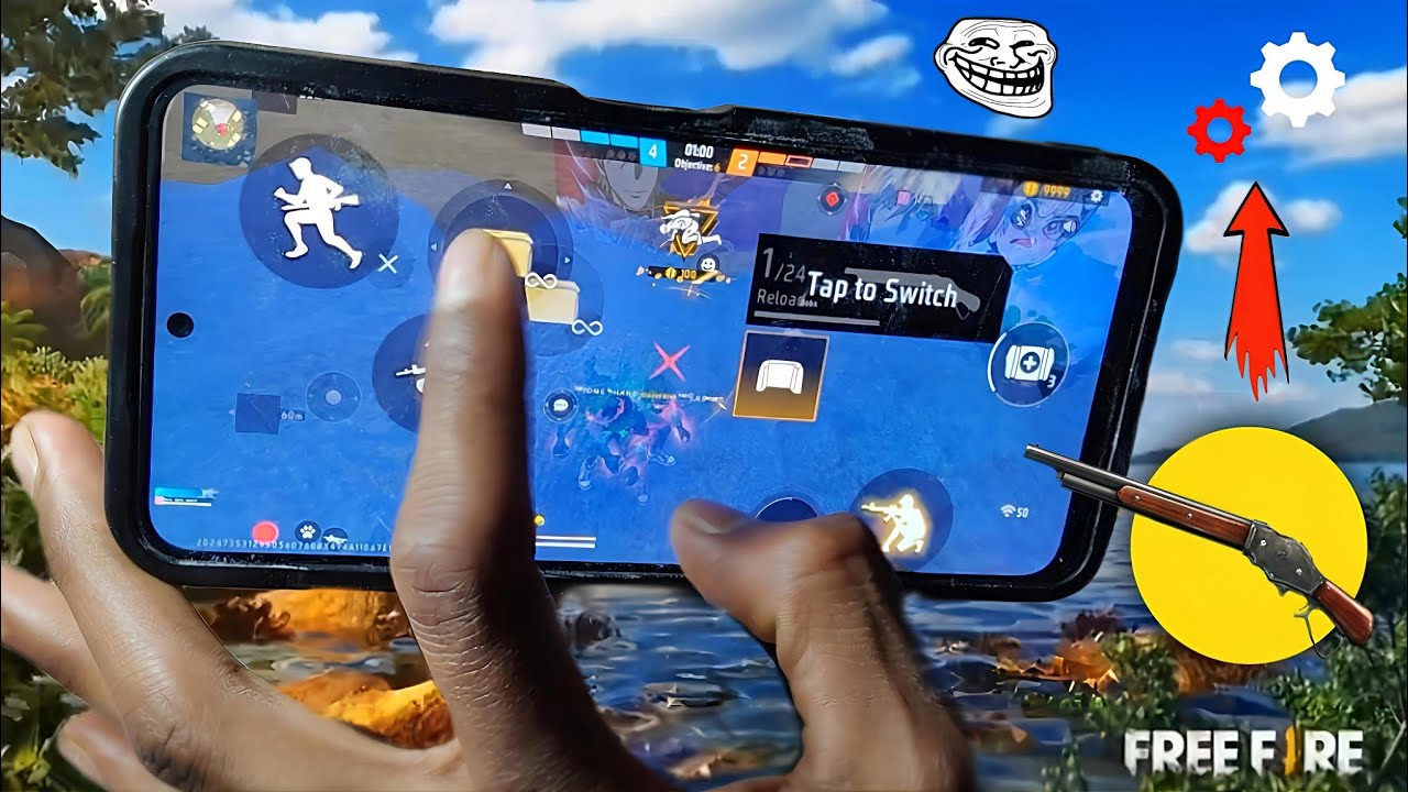 ONE TEP 🤯 HAND GAME PLAY 💪 POCO X5 📱 FREE FIRE MAX VIDEO 📸 @ONEHANDGAMING-ff 