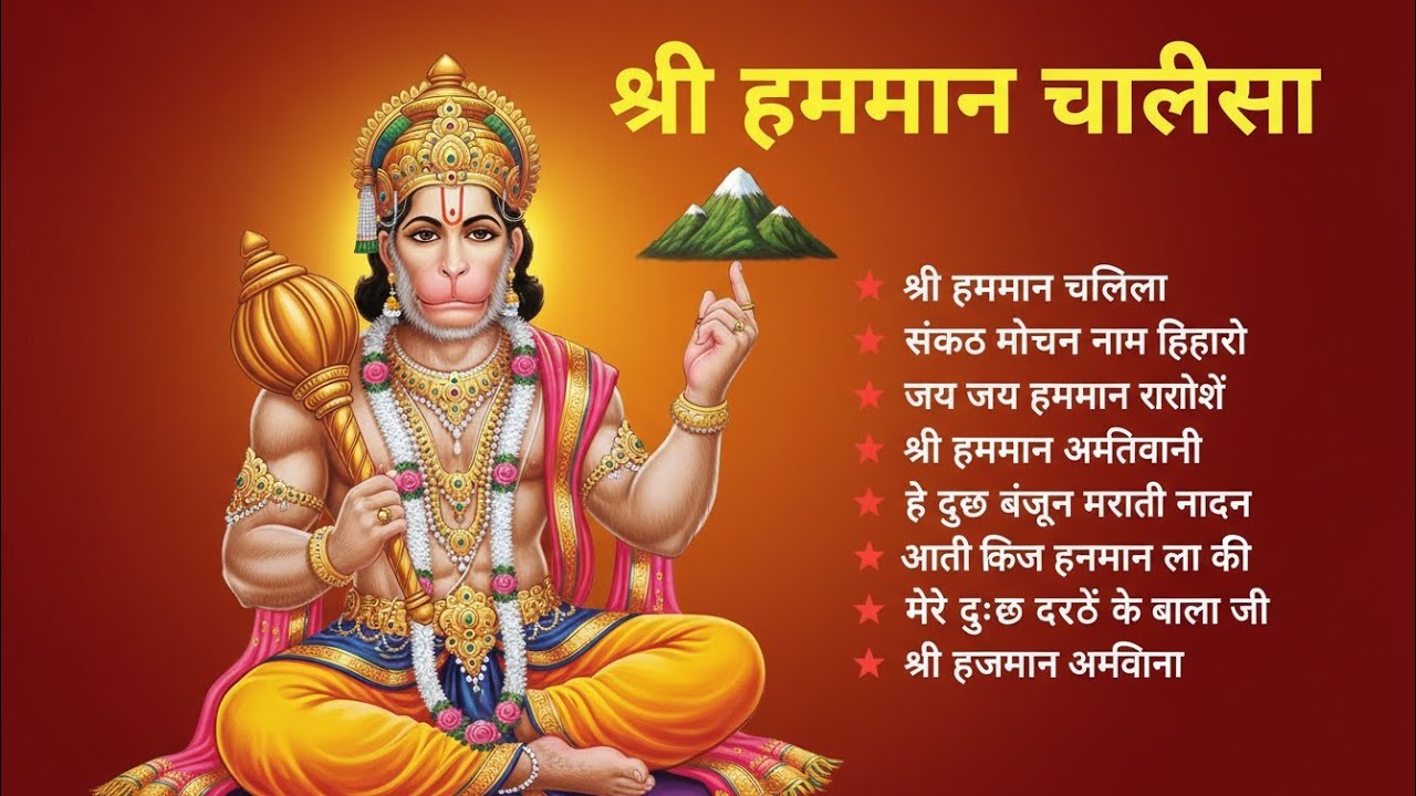 श्री हनुमान चालीसा 🌺🙏 shree hanuman chalisa original video 🙏🌺 gulshan kumar hariharan full hd