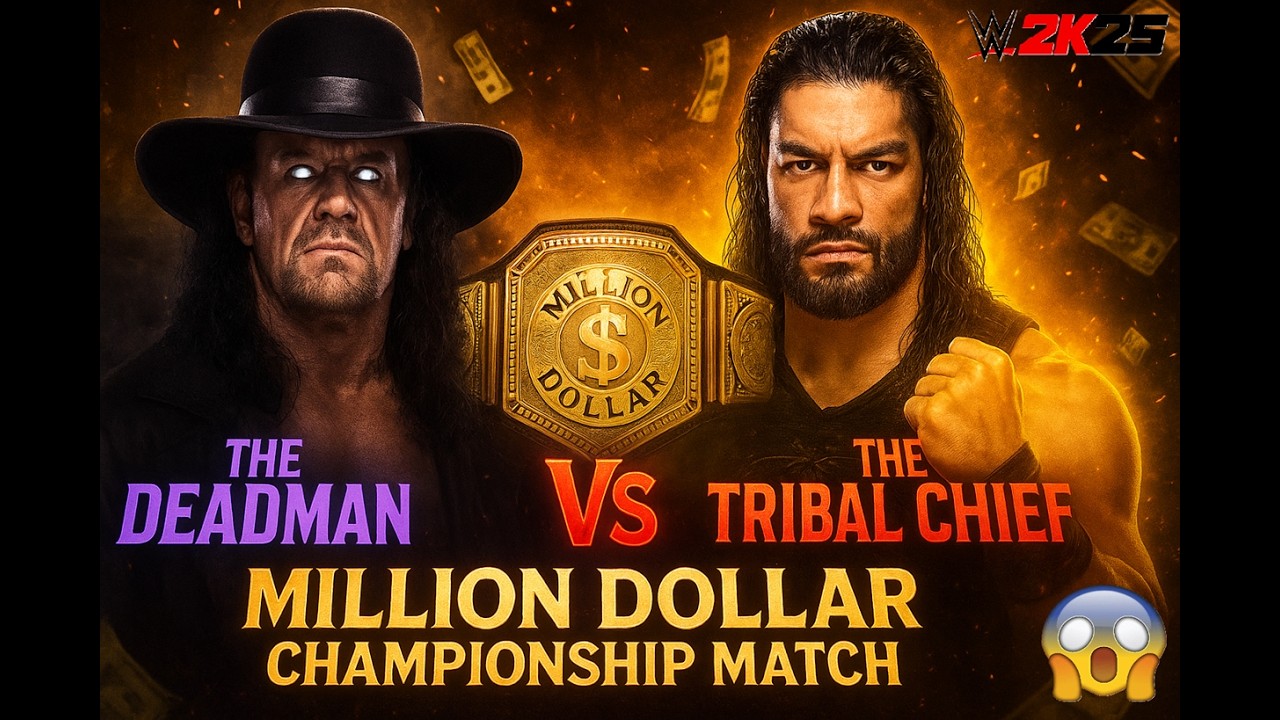 Undertaker vs Roman Reigns | Brutal Fight for the Million Dollar Championship#wwe #romanreigns #ps5
