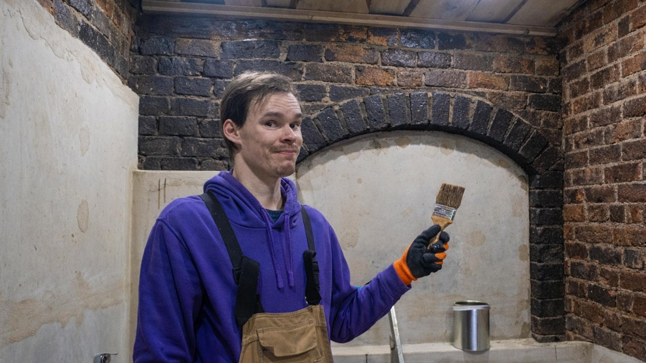 Sealing the 200-Year-Old Brick Walls in Our Bathroom