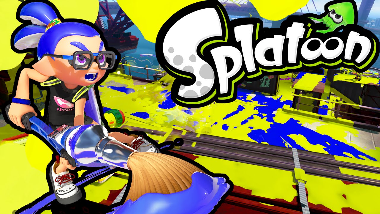 Splatoon Wii U Ink Brush! New Update Kraken Roller Inkbrush Online Gameplay Walkthrough PART 6 HD