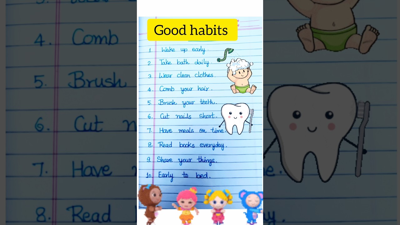 10 Good Habits | Good Habits For Students| Daily Habits To Improve Life | Good Habits | अच्छी आदतें