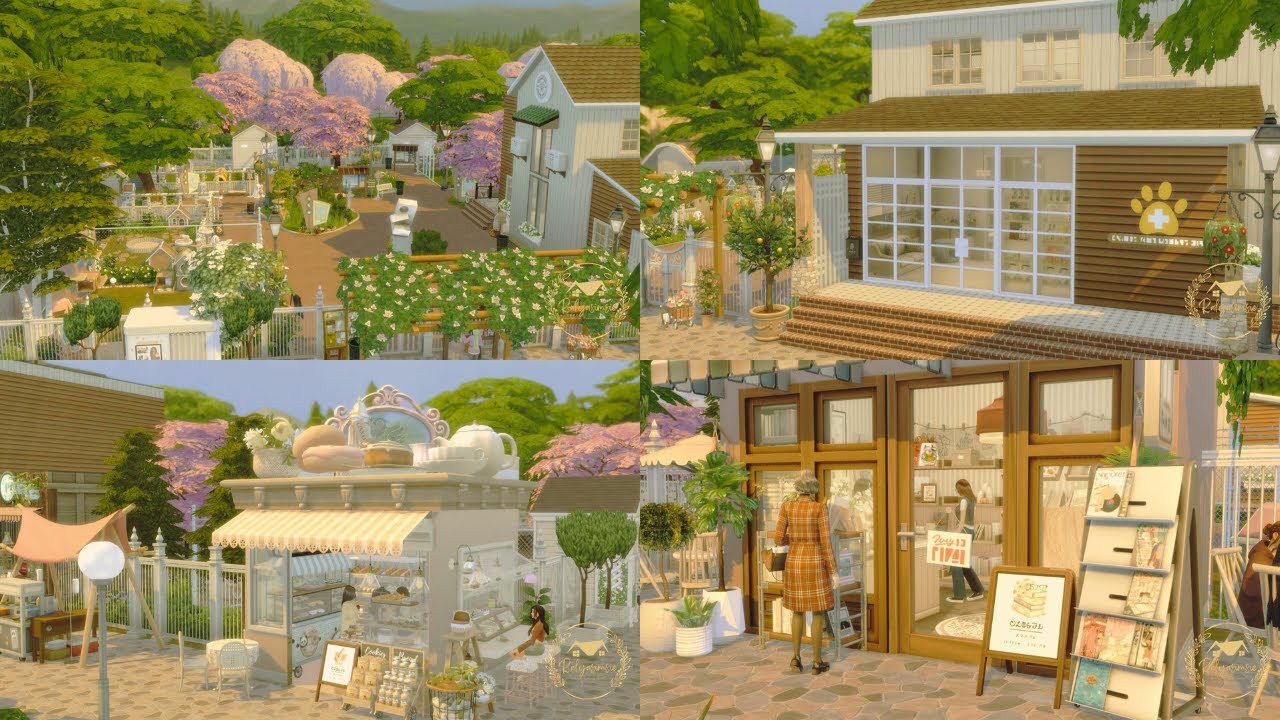 MAGNOLIA BLOSSOM PET GARDEN| I Adopt a Cat Vlog | The Sims 4