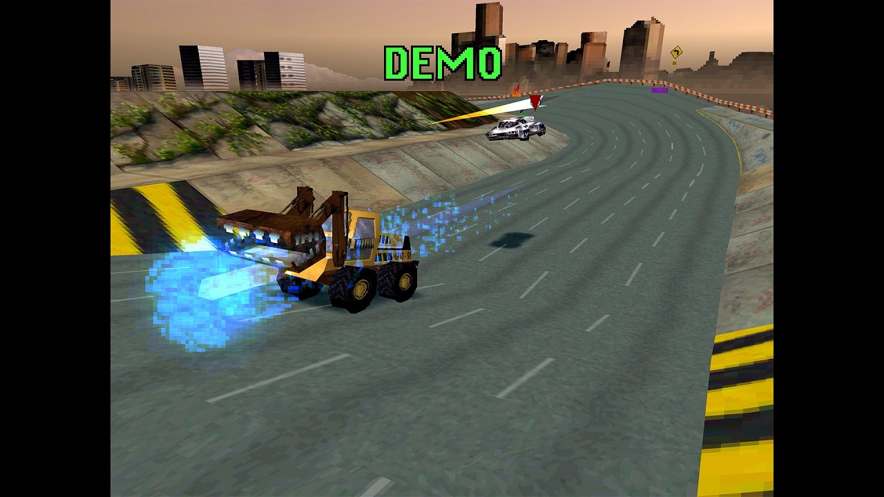 Twisted Metal 2 4K #HQ #demo #remastered #PS1 correct aspect ratio original #quality (1996) no PGXP