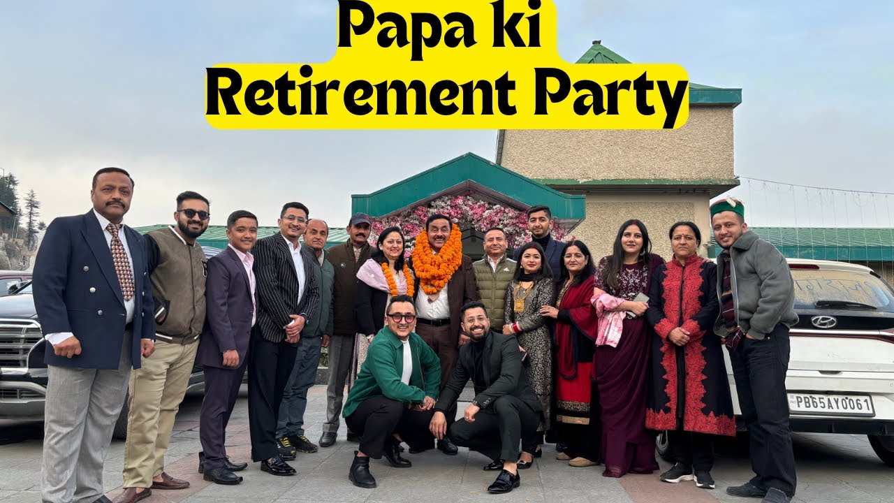 Papa ki Retirement Party 🤩🥳 Aaj hum sab emotional hogaye 🥹😮‍💨