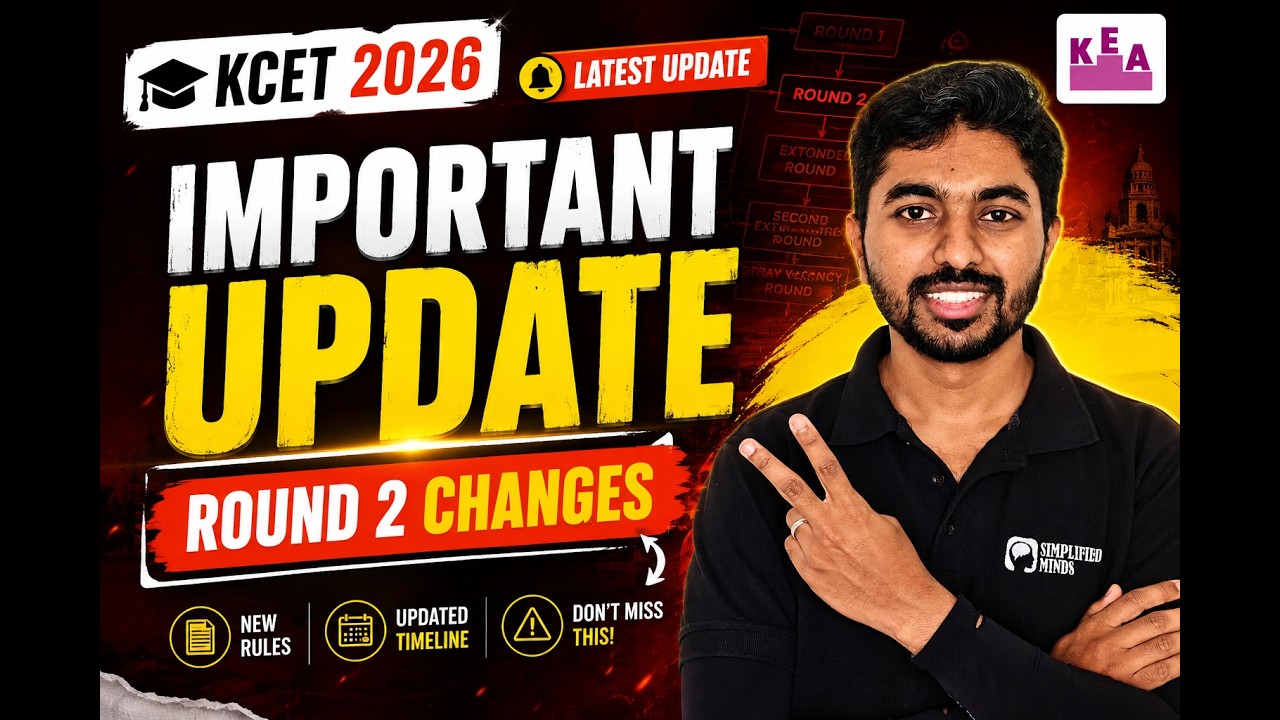 New Changes in KCET 2026- One Shot | Complete KCET Counselling Process Explained