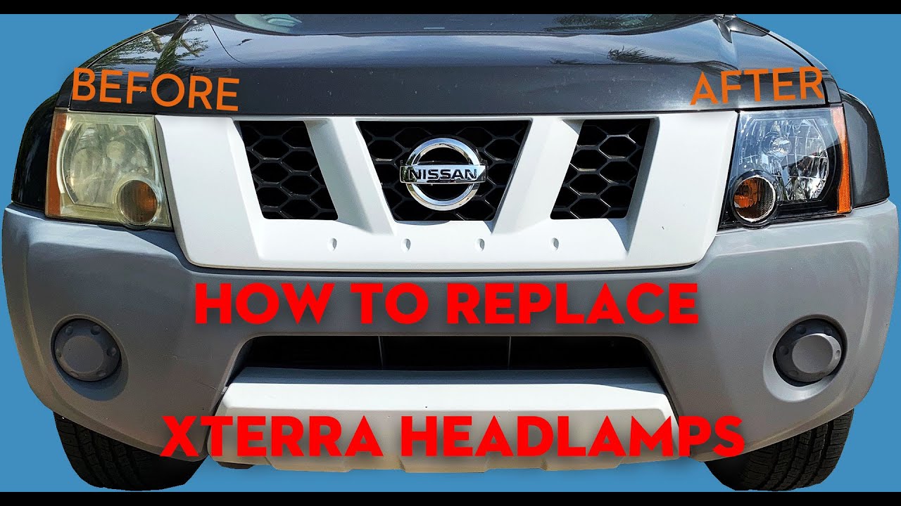 Как заменить фары в Nissan Xterra