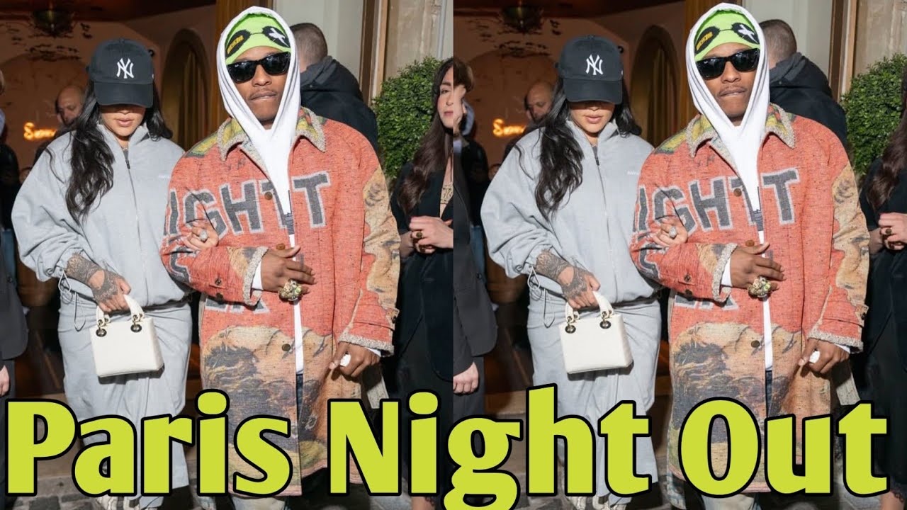 Rihanna And A$AP Rocky Step Out For A Late-Night Club Outing in Paris