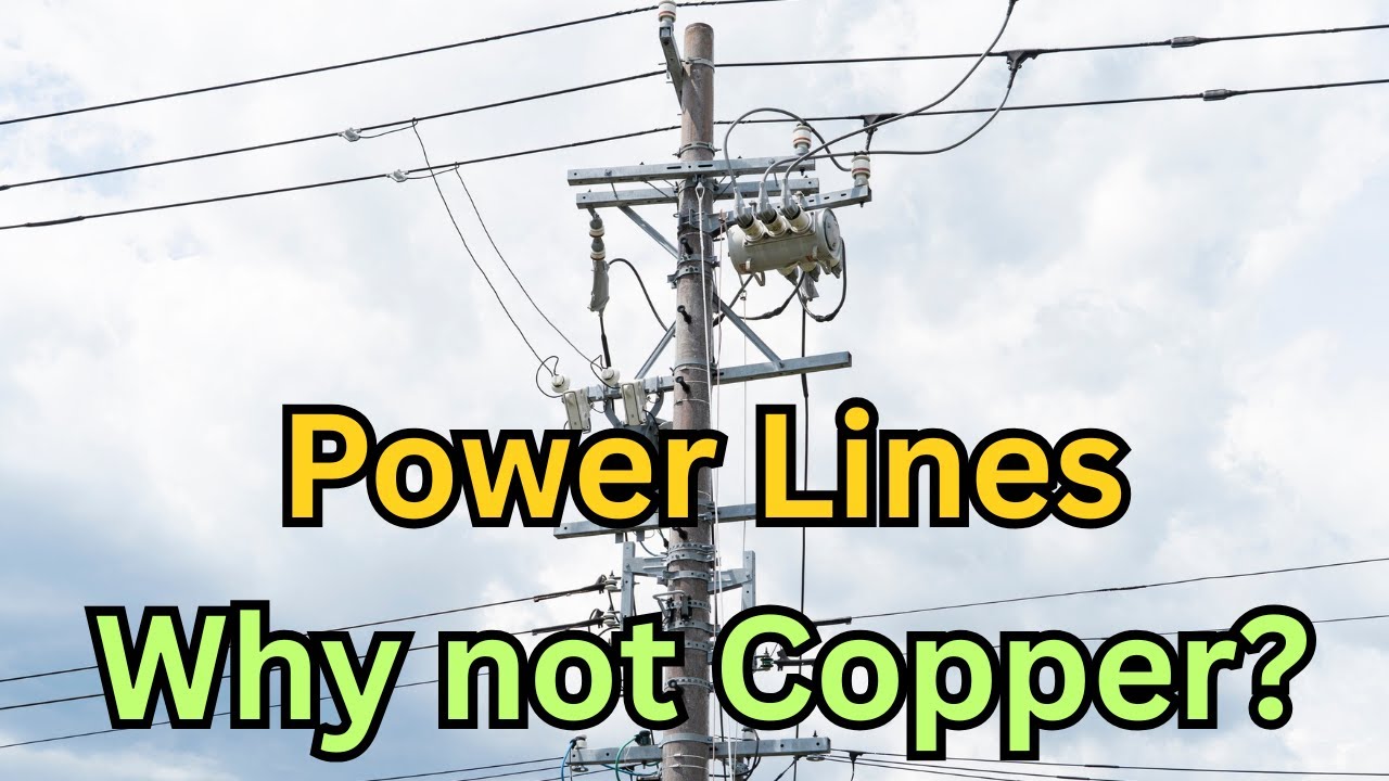 Why Do Power Lines Use Aluminum Instead of Copper? #powerlines  #facts #didyouknow