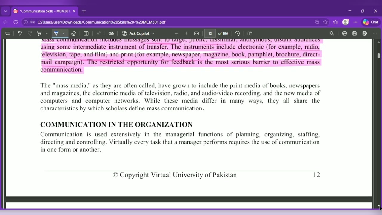 MCM301 short lecture no 4