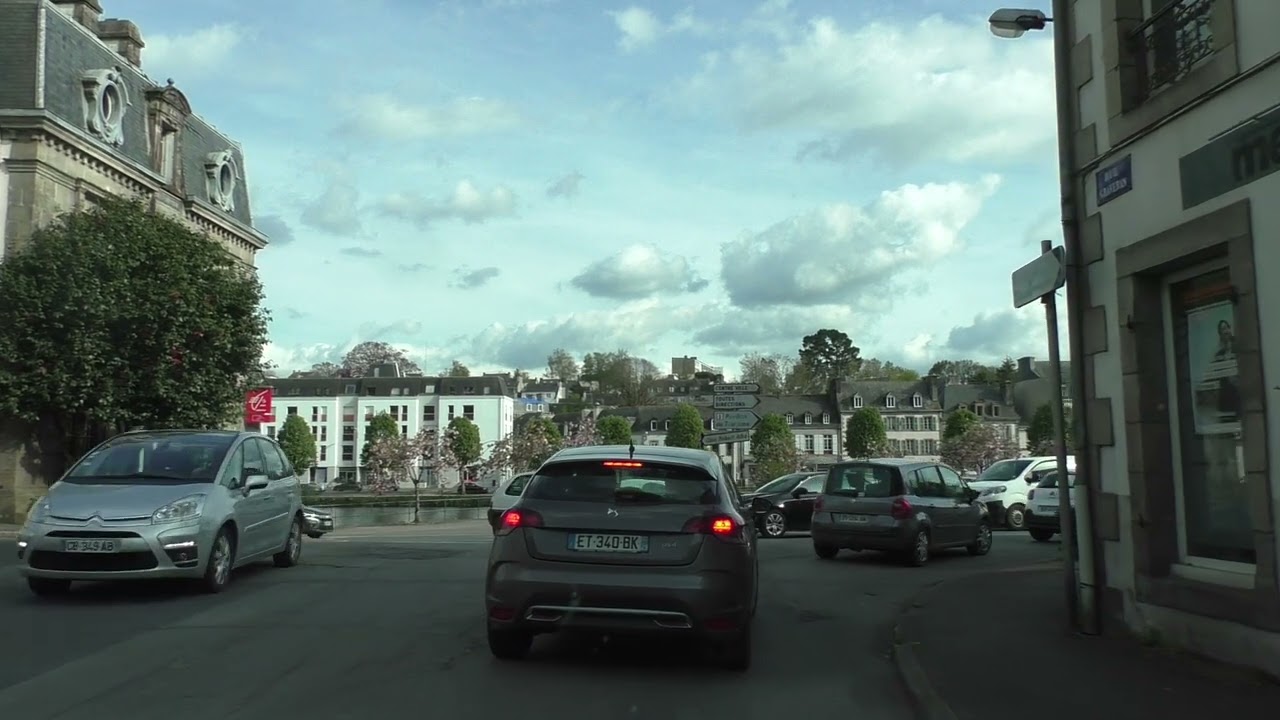 Driving Through 29150 Châteaulin, Finistère, Brittany, France 23rd April 2024