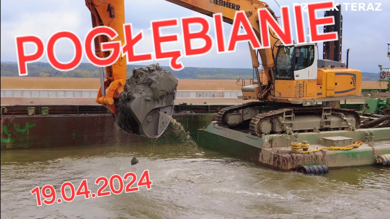 POGŁĘBIANIE II ETAPU PRZEKOPU MIERZEI WIŚLANEJ 19.04.2024