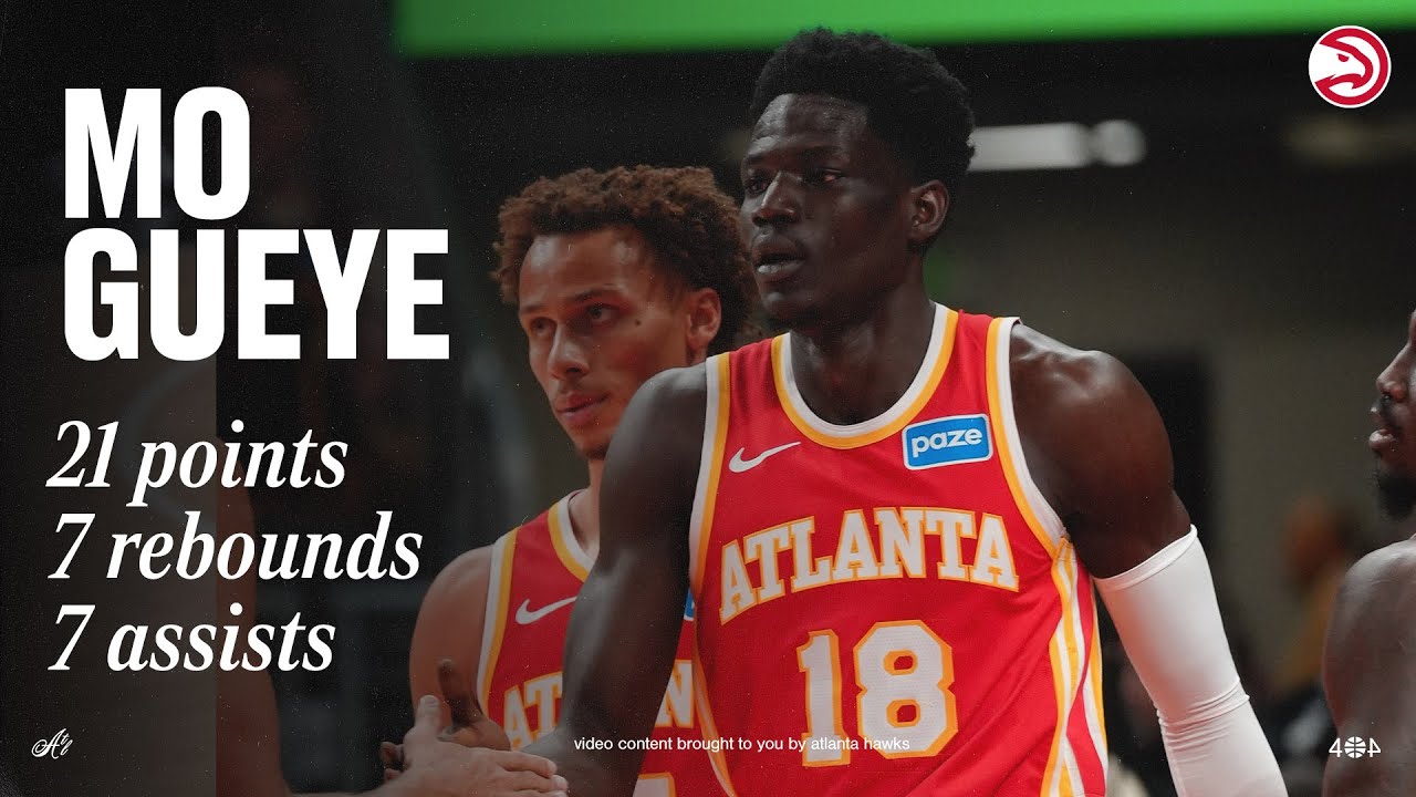 Mo Gueye DOMINATES with 21 points, 7 rebounds, 7 assists in Hawks Win over Lakers