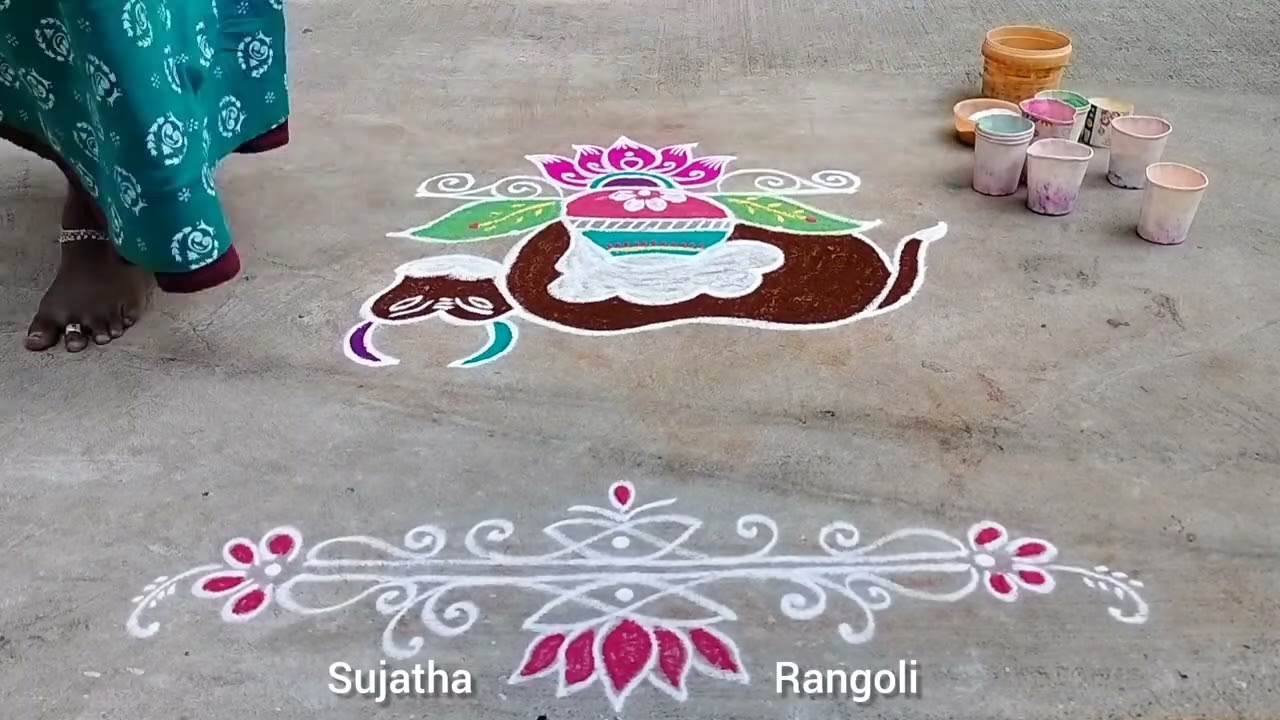 #MattuPongalKolam#MattuPongalRangoli#PongalKolam2026#TraditionalPongal#VillageFestival