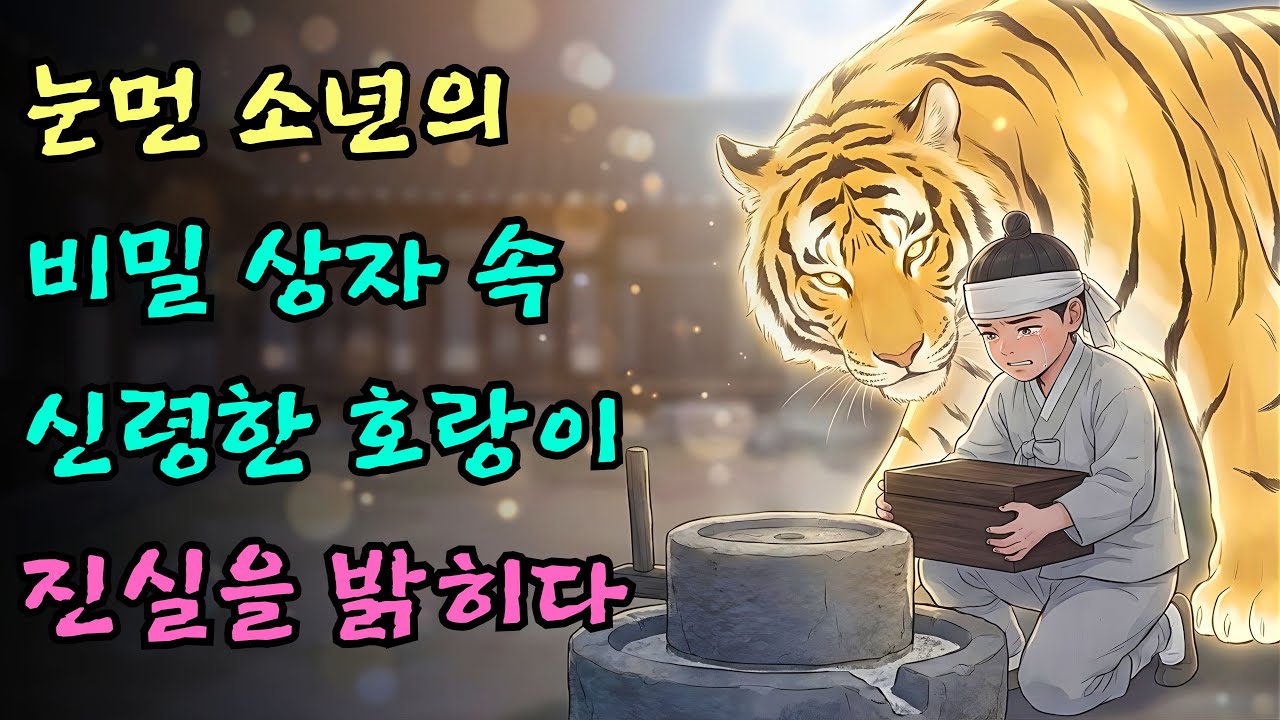 잠자기전 듣는 옛날이야기(중간광고없음) |거대 호랑이가 소년을 품에 안고 탐욕스러운 자를 단죄하며 보여준 소름 돋는 반전| 야담 | 설화 ㅣ전설 | 오디오북 | 민담