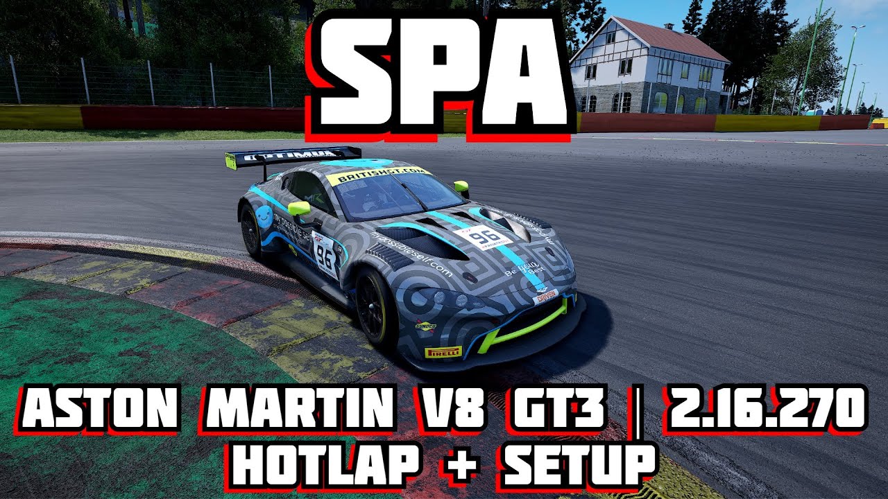 ACC | ASTON MARTIN VANTAGE GT3 | SPA | HOTLAP + SETUP | 2.16.270 | v1.10