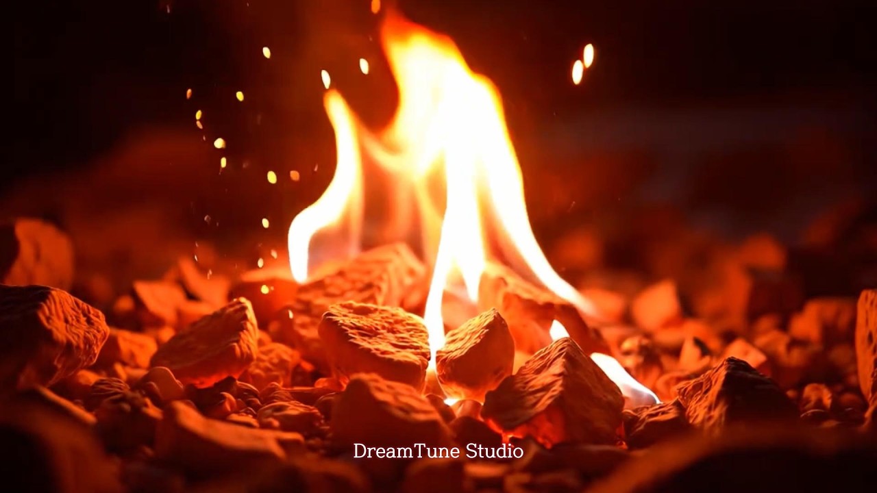 Campfire Crackling Sounds 8 Hours | Relaxing Fire Ambience for Deep Sleep