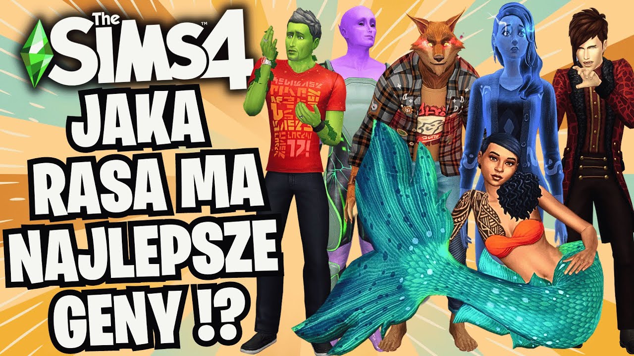 jaka RASA w THE SIMS 4 ma NAJSILNIEJSZE GENY!? | BITWA GEN&Oacute;W