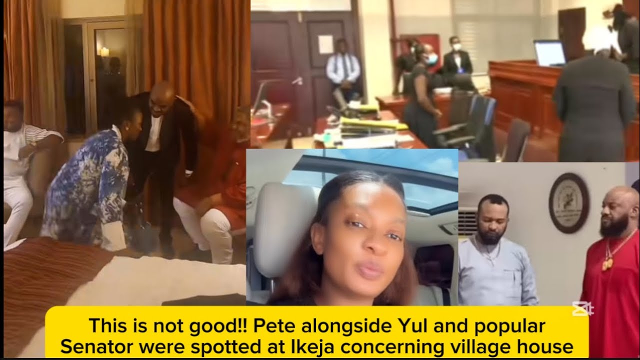 This is not good!! Pete alongside Yul and popular Senator were spotted at Ikeja concerning villag..