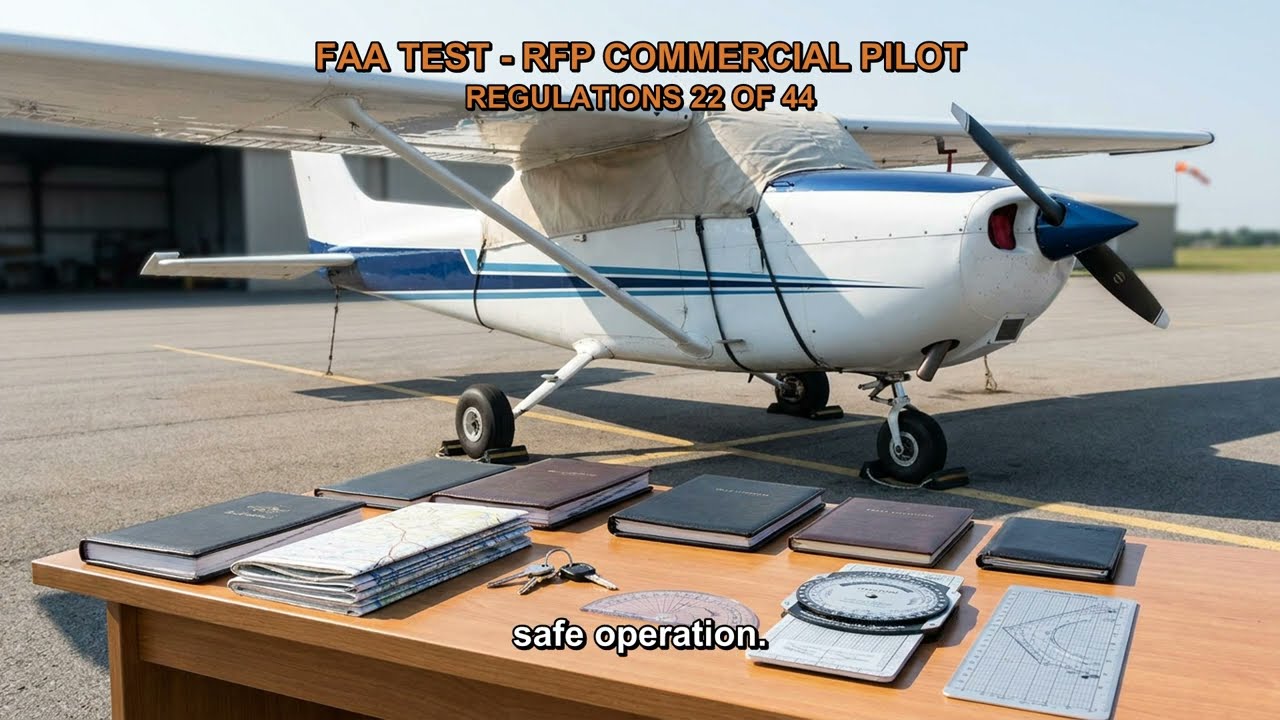 FAA TEST - RFP COMMERCIAL PILOT - REGULATIONS Q5093, Q5097, Q5096, Q5096-1, Q5099 (22-44)