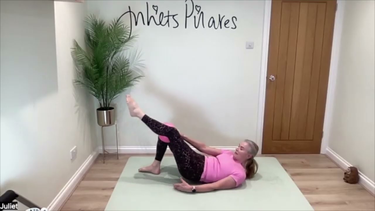30 mins intermediate Pilates with soft ball 5 Feb 26