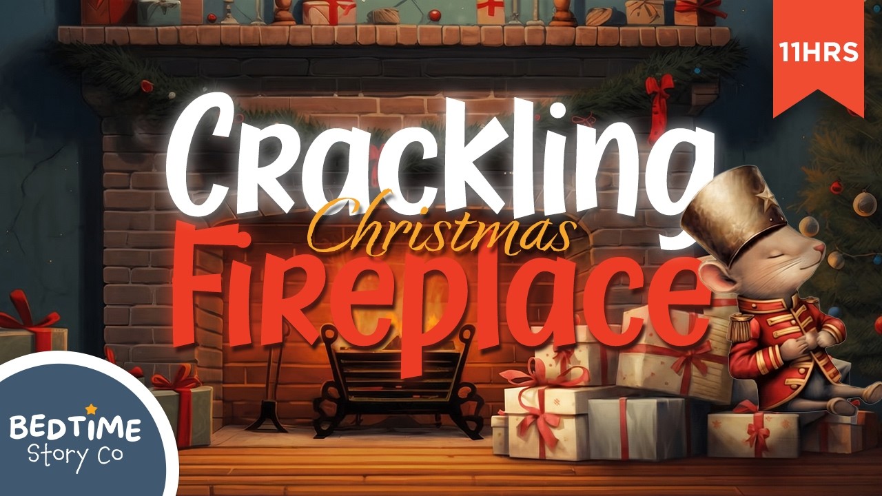 🔥 11hr Crackling Christmas Fireplace | Relaxing Music for Baby & Toddler Sleep 💤👶