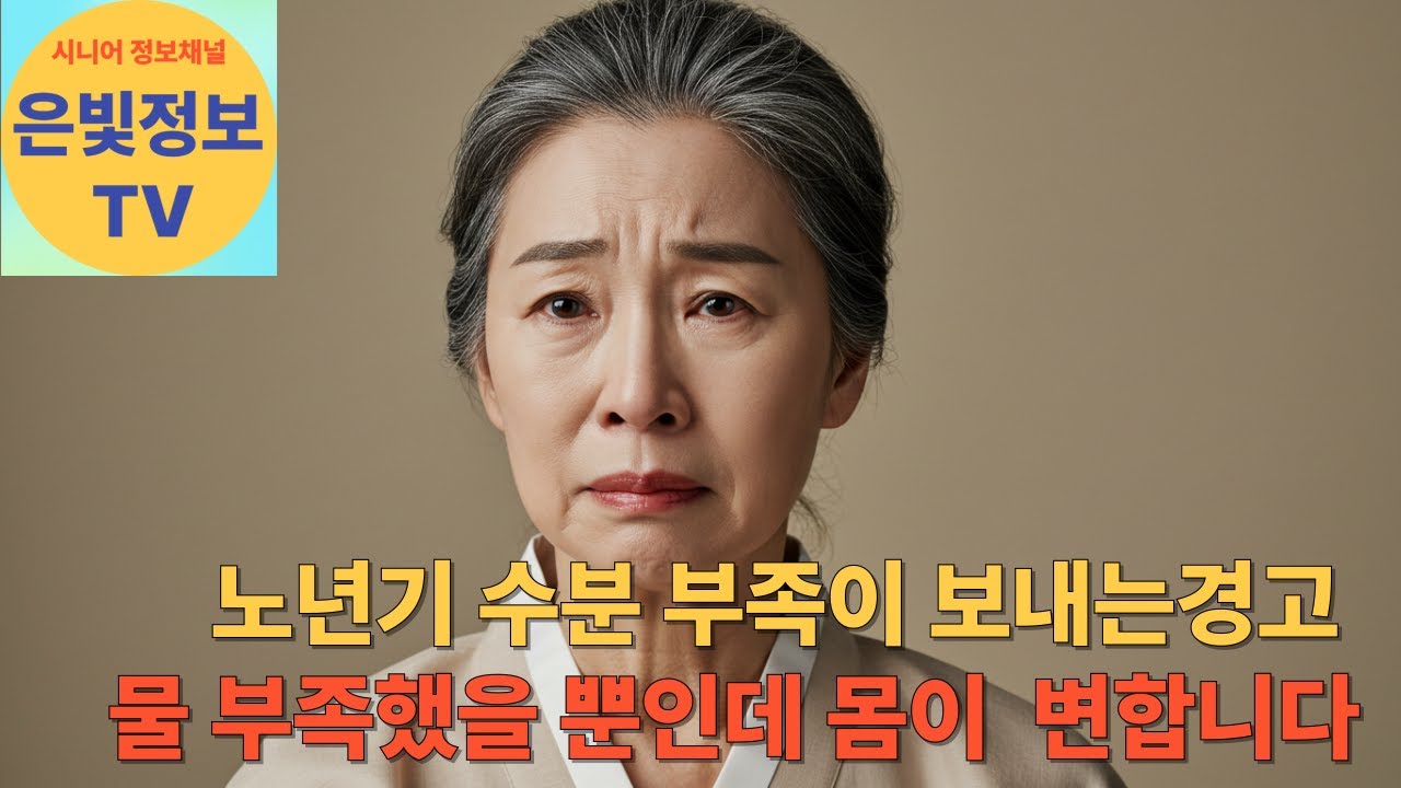 나이 들수록 물이 더 중요한 이유, 몸은 이미 신호를 보냅니다