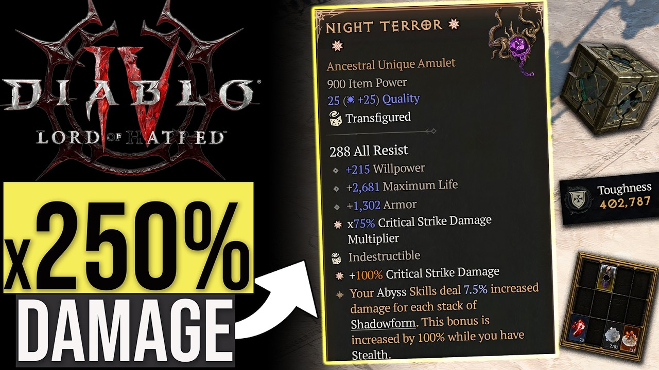 Diablo 4 &mdash; БЕЗУМНЫЙ способ получить аксессуары для Истязания 12 за минуты